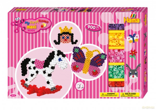HAMA - Maxi Beads - Giant gift box - Pink (8713)