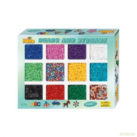 HAMA Beads - Midi - 9.600 beads and storage (2095)