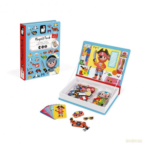 Janod - Magneti'Book - Boy's Costumes - 36 magnets (LKJ2719)