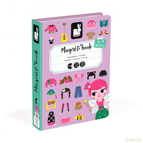 Janod - Magneti'Book - Girl's Costumes - 46 magnets (LKJ2718)