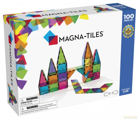 Magna-Tiles - Clear Colours - 100 pcs (90209)