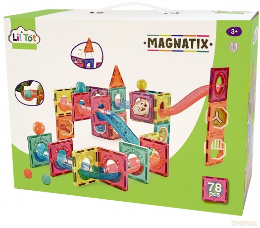 Magnatix - Magnetic Tiles 78 pcs - (90158)