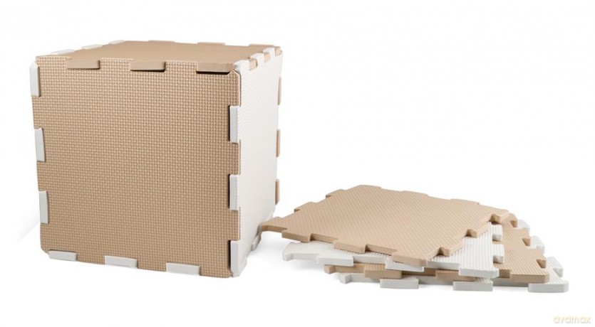 Magni - Floor puzzle in foam w. shapes - Sand (2912) [PUZZLE]