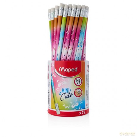 Maped - Mini Cute Graphite Pencils HB Eraser End (851874)