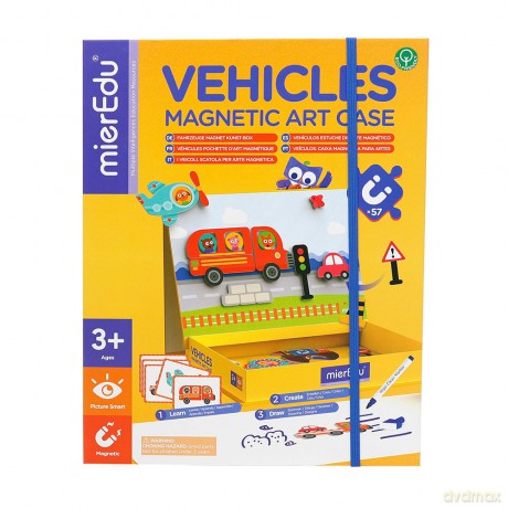 mierEdu - Magnetic Art Case - Vehicles - (ME151)