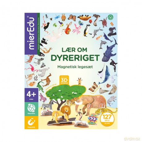 mierEdu - Magnetic Learning Box - All About Animals (Danish) - (ME093D)