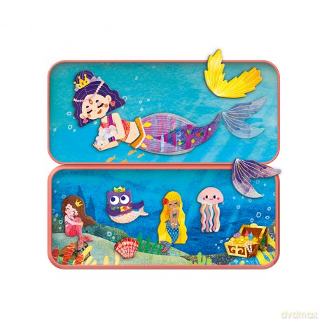 Układanka magnetyczna mierEdu - Magnetic Travel Box - Mermaids - (ME0886)