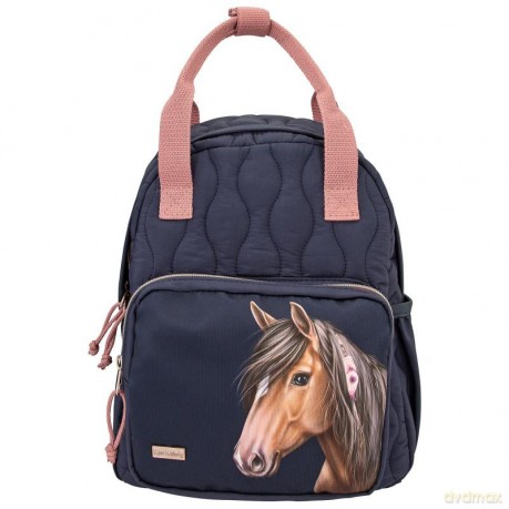 Miss Melody - Backpack with quilting NIGHT HORSES (0412512)