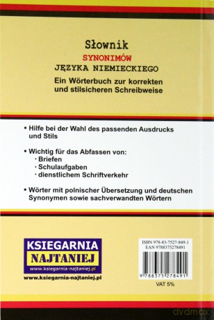 Słownik Synonimów Języka Niemieckiego [KSIĄŻKA]