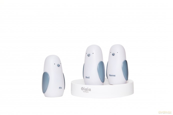 Olala Boutique - Nightlight Trio - Penguin in White (OL-GR20)