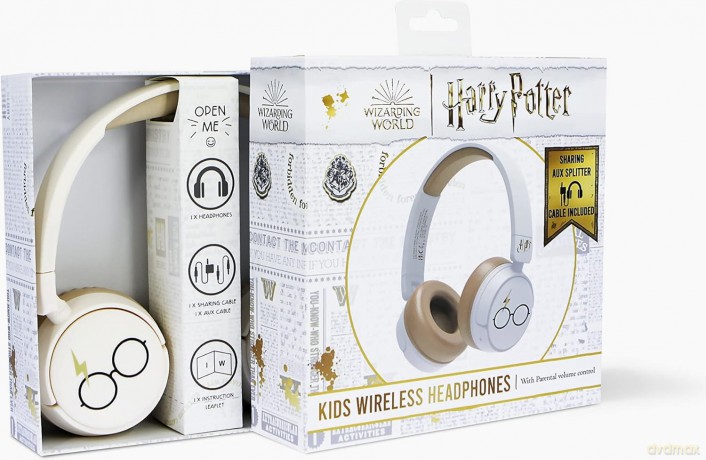 OTL - Bluetooth Headset w/Perental Control - Harry Potter White (HP0990)
