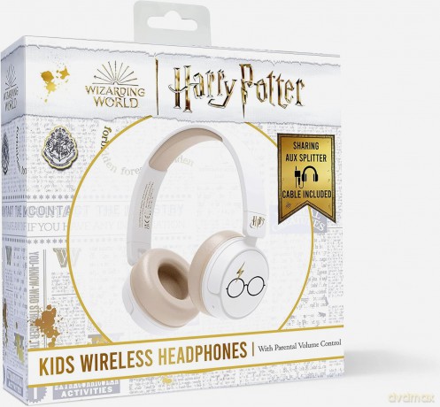 OTL - Bluetooth Headset w/Perental Control - Harry Potter White (HP0990)