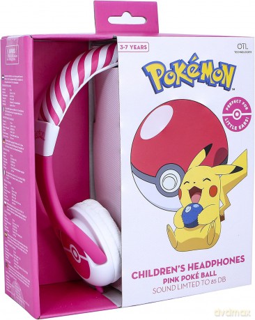 OTL - Junior Headphones - Pokemon Pokeball Pink (PK0842)