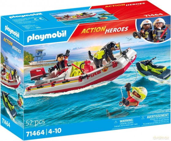 Playmobil - Fireboat with Aqua Scooter (71464)