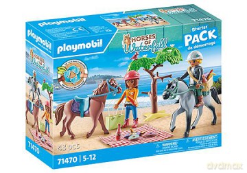 Playmobil - Wycieczka konna na plażę z Amelią i Benem (71470) [FIGURKA]