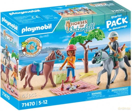 Playmobil - Wycieczka konna na plażę z Amelią i Benem (71470) [FIGURKA]