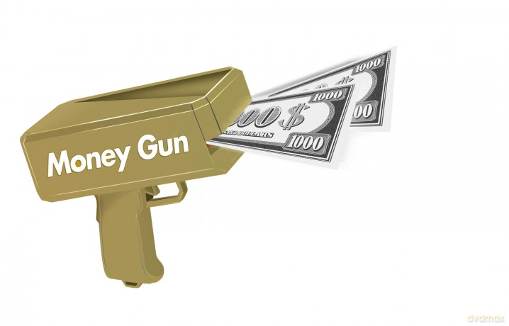 Pocket Money - Money Gun Incl. Paper Money 100 pcs (570305)