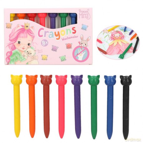 Princess Mimi - Crayons With Cat-Topper (0412274)