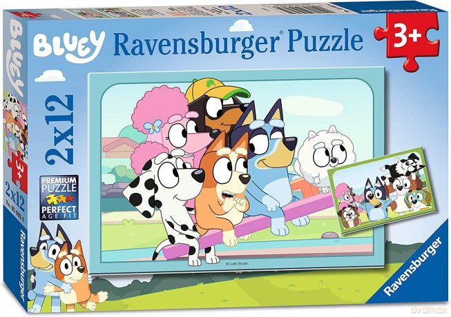 RAVENSBURGER Bluey 2x12p - (10105693) [PUZZLE]