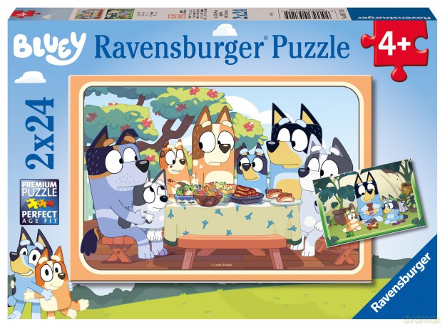 RAVENSBURGER Bluey 2x24p - (10105711) [PUZZLE]