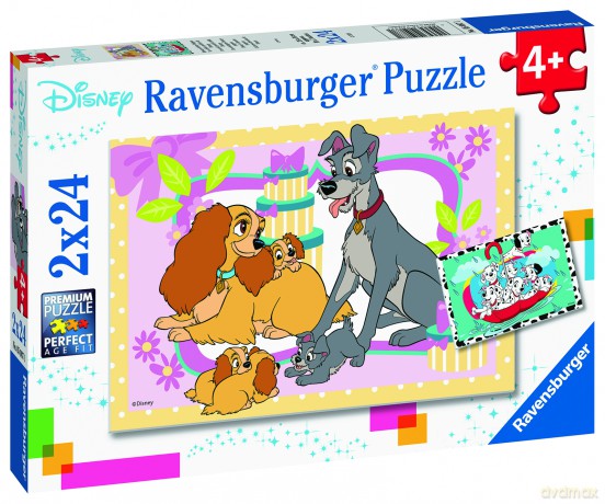 RAVENSBURGER Disney's Favorite Puppies 2x24p - 05087 [PUZZLE]