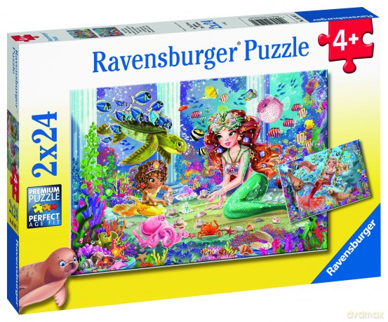 RAVENSBURGER Mermaid Tea Party 2x24p - 05147 [PUZZLE]