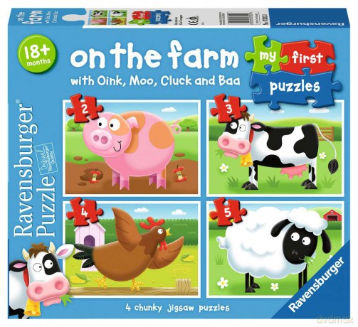 RAVENSBURGER On The Farm My First Puzzle 2/3/4/5p [PUZZLE]
