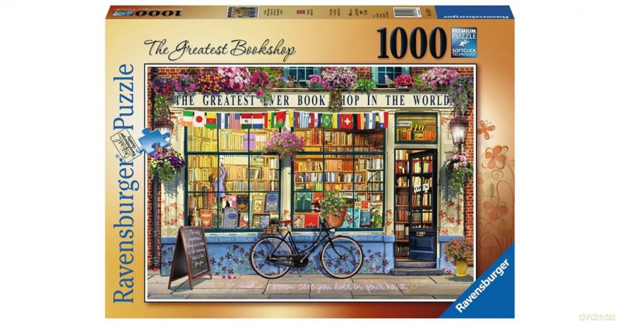 RAVENSBURGER Puzzle 1000 - The Greatest Bookshop (10215337) [PUZZLE]