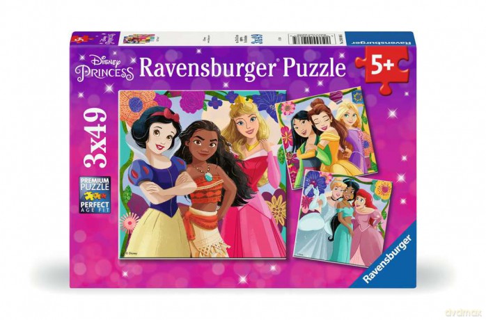 Ravensburger -Puzzle Disney Princess 3x49p [PUZZLE]