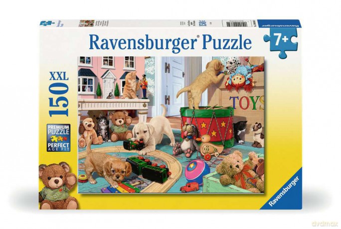 RAVENSBURGER Puzzle Little Paws Playtime 150p [PUZZLE]