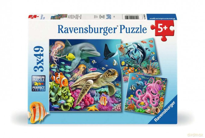 RAVENSBURGER Puzzle Under Water 3x49p [PUZZLE]