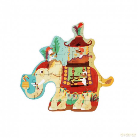 Scratch - Puzzle 37pcs: Contour Puzzle/elephant (466181129) [PUZZLE]
