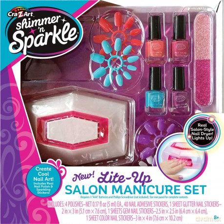 Shimmer 'n Sparkle - Lite Up Salon - Manicure Set (40-00028)
