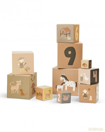 Smallstuff - Stacking Boxes 1-10 Farm and Dolls