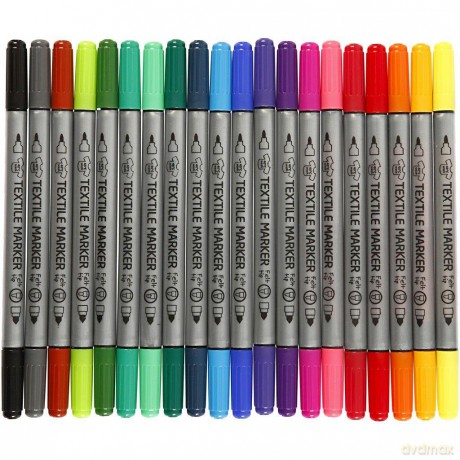 Textile Markers - 20 pcs (34817)