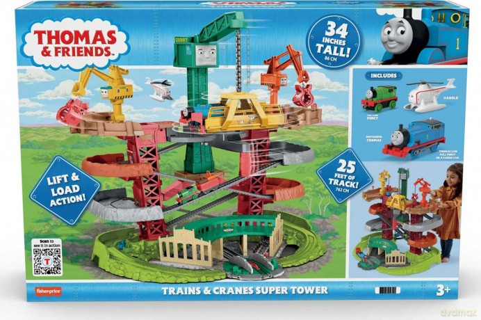 Thomas and Friends - Trains and Cranes Super Tower (GXH09)