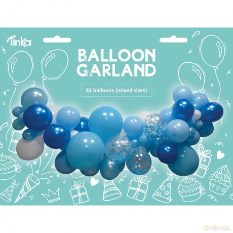 Tinka - Balloon Garland - Blue (83 pcs) (8-802256)