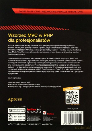 Wzorzec Mvc W Php Dla Profesjonalistów - Chris Pitt [KSIĄŻKA]