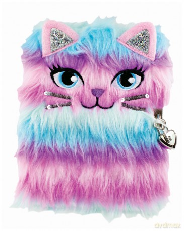 Tinka - Plush Diary with Lock - Crazy Cat (8-802137)