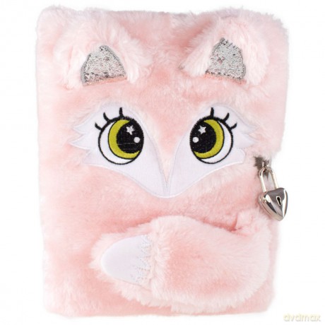 Tinka - Plush Diary with Lock - Fox (8-802136)