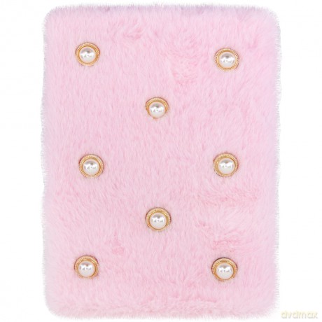 Tinka - Plush Diary with Lock - Rosa w. Pearls (8-802148)