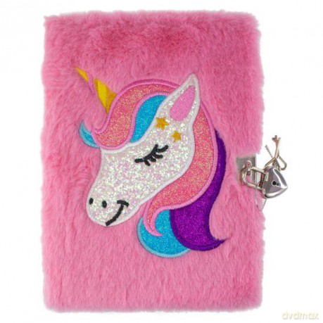 Tinka - Plush Diary with Lock - Unicorn (8-4290)