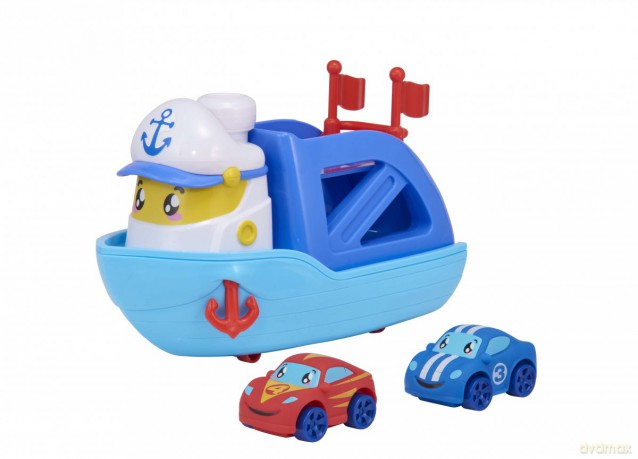 Tiny Teamsterz - Ferry Boat + 2 Cars (1417444)
