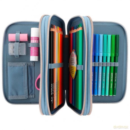 TOPModel Triple Pencil Case with Application CITY GIRLS (0412561)