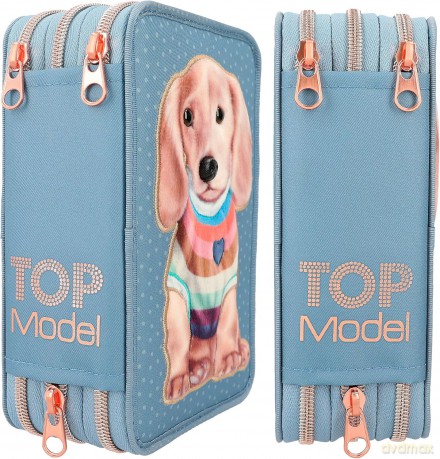TOPModel Triple Pencil Case with Application CITY GIRLS (0412561)