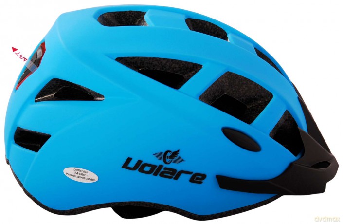 Volare - Bicycle Helmet - Blue w/LED 54-58 cm (1128)