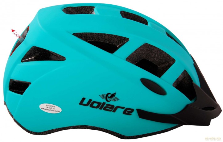 Volare - Bicycle Helmet - Green w/LED 54-58 cm (1129)