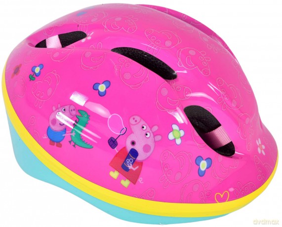Kask rowerowy Świnka Pepppa różowy