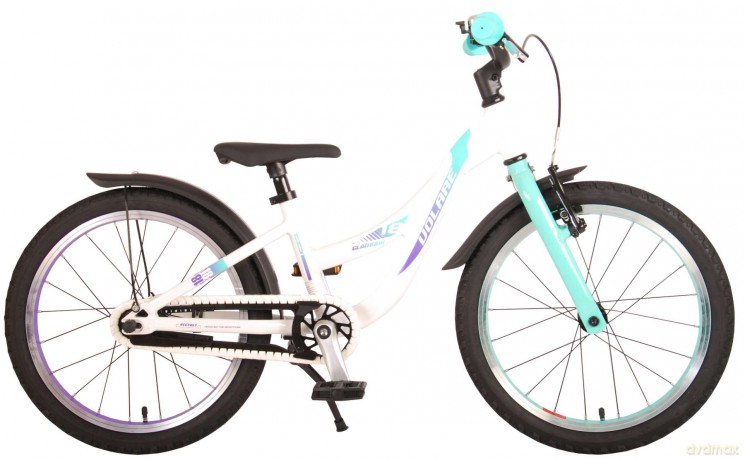 Volare - Children's Bicycle 18 - Glamour Pearl White/Green (21876)