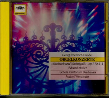Mueller Scholacantba: Handel:Organ Ctos [CD]